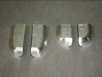 鋁制件去氧化皮、啞光處理前后